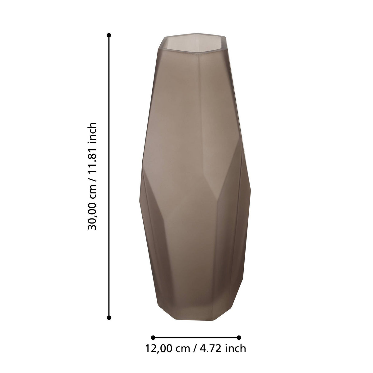 Vaas Clonony Zwart 12x30cm