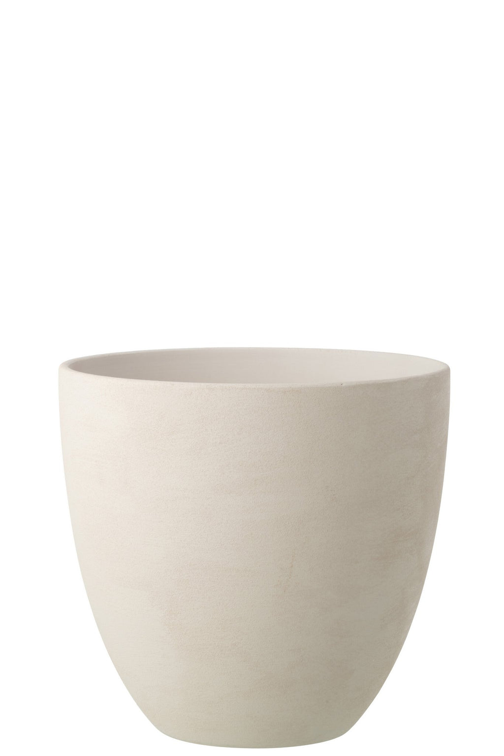 J-Line bloempot Rond - keramiek - wit - extra L