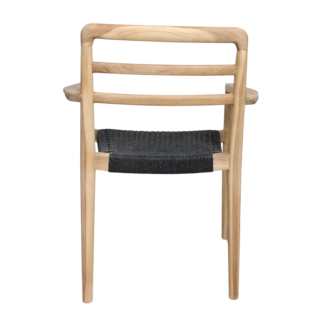 Verano teakhouten tuinstoel met armleuning - Zwart