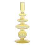 Candlestick Molume geel 9x22.5cm