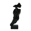 Polyresin kleine stilte zwart