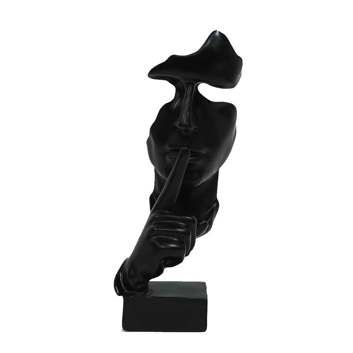 Polyresin kleine stilte zwart