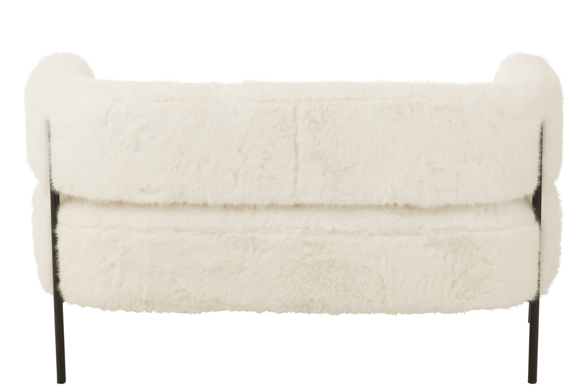 J-Line zetel 2-Zits Bont - hout - wit
