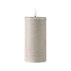 Led Kaars weduwe beige 15x8cm