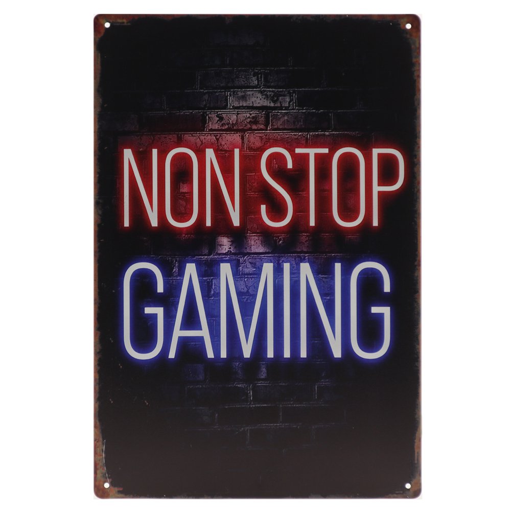 Non Stop Gaming Retro Wandbord 30x20