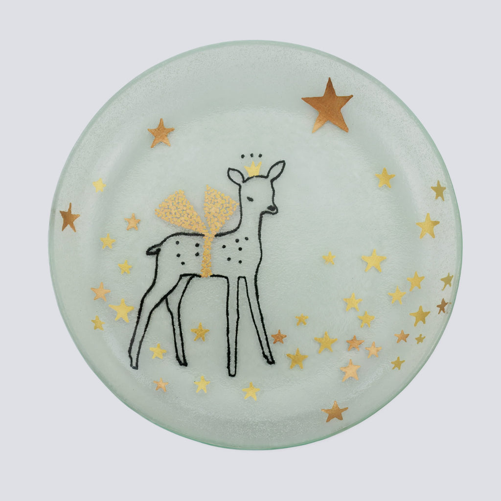 Kerstkom Pop Groot 30x4 Wit Rendier