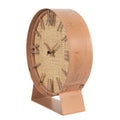 Tafelklok 24 cm Bruin MDF Tafelklokken Binnen