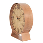 Tafelklok 24 cm Bruin MDF Tafelklokken Binnen