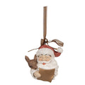 Kersthanger Kerstman 9 cm Rood Polyresin Kerstboomversiering