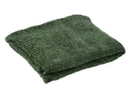 J-Line deken Chenille - polyester - groen