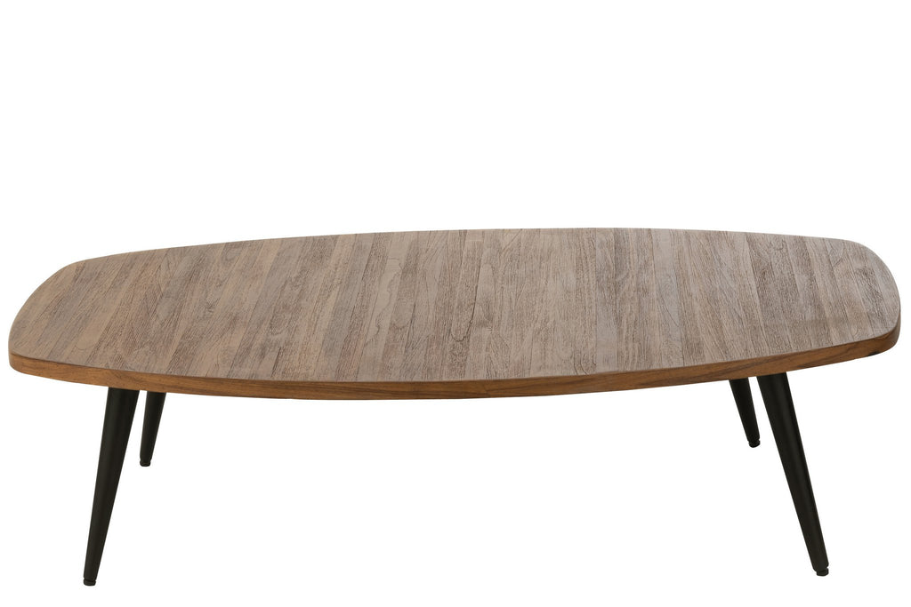 J-Line Salontafel Rechthoekig Gerecycleerd Teak Naturel