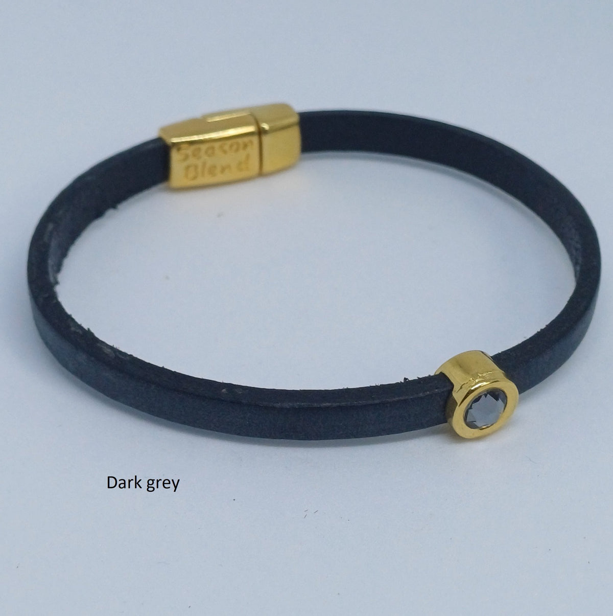 Shorty leren armband 24K verguld