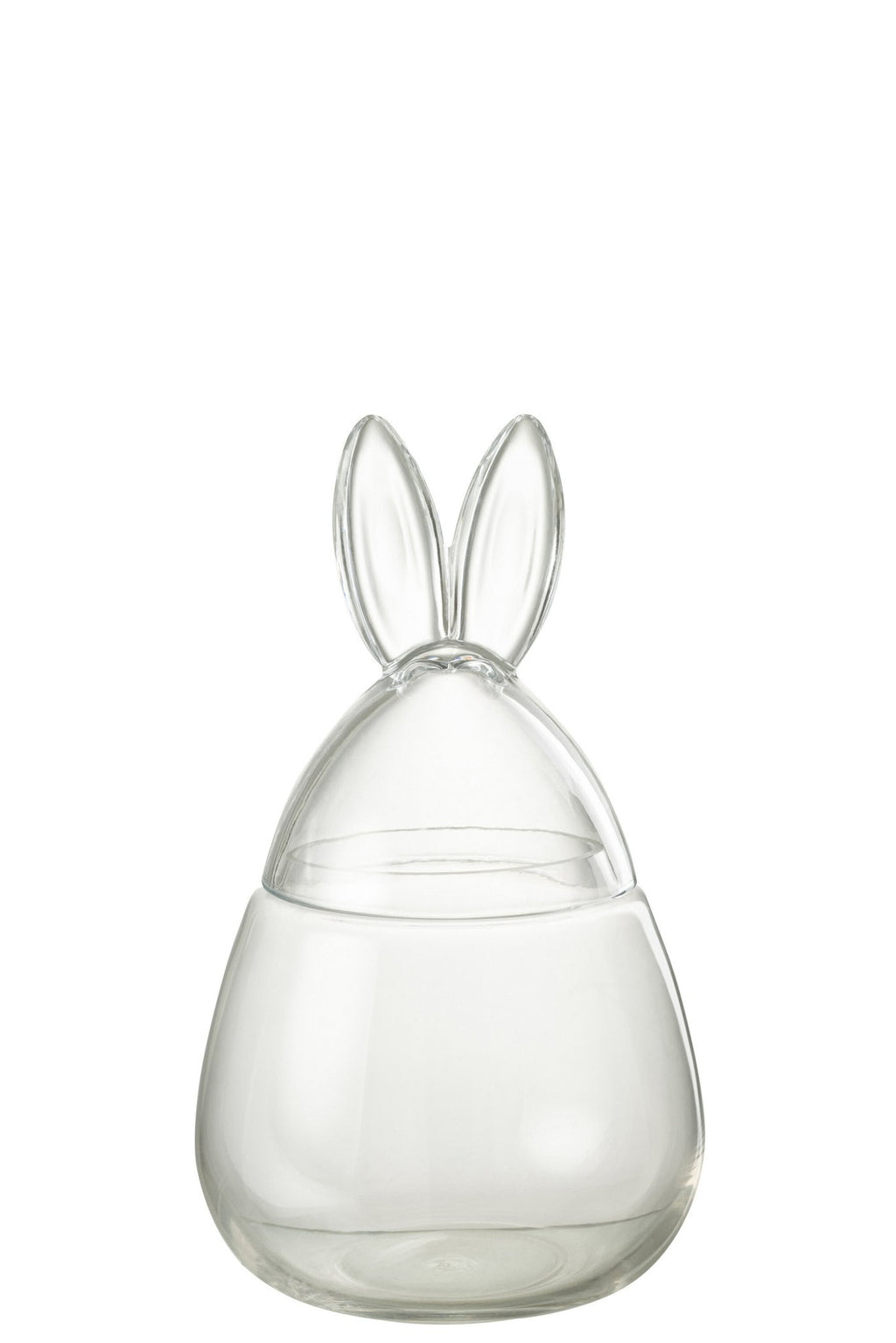J-Line voorraadpot Konijn - glas - transparant - small