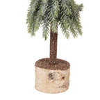 Mini Kunstkerstboom Ø 13x50 cm Groen Hout