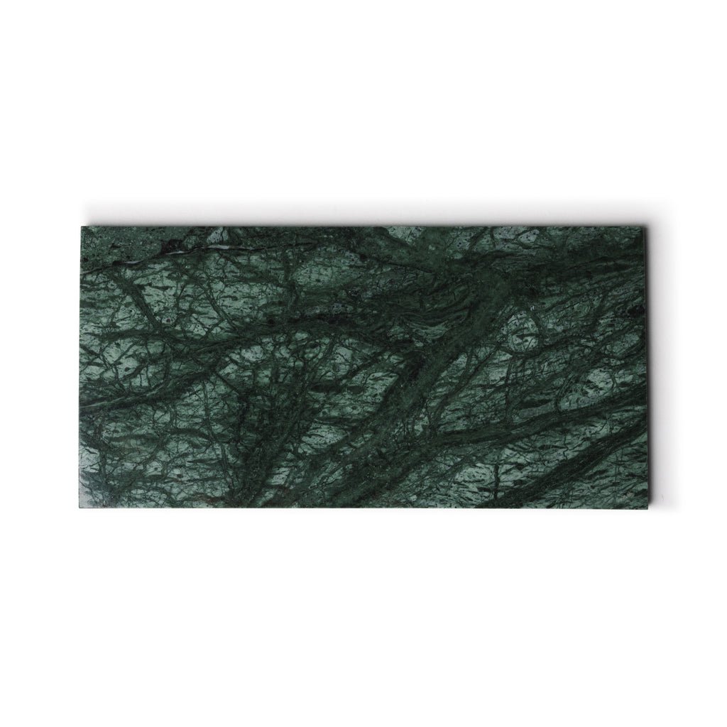 Marmer dienblad rechthoek M groen 15x30cm