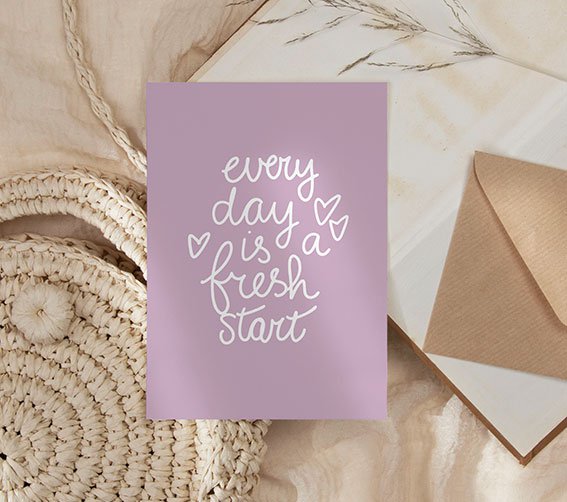 Kaart | Every day is a fresh start