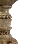 Kandelaar mango hout bubbel 15cm