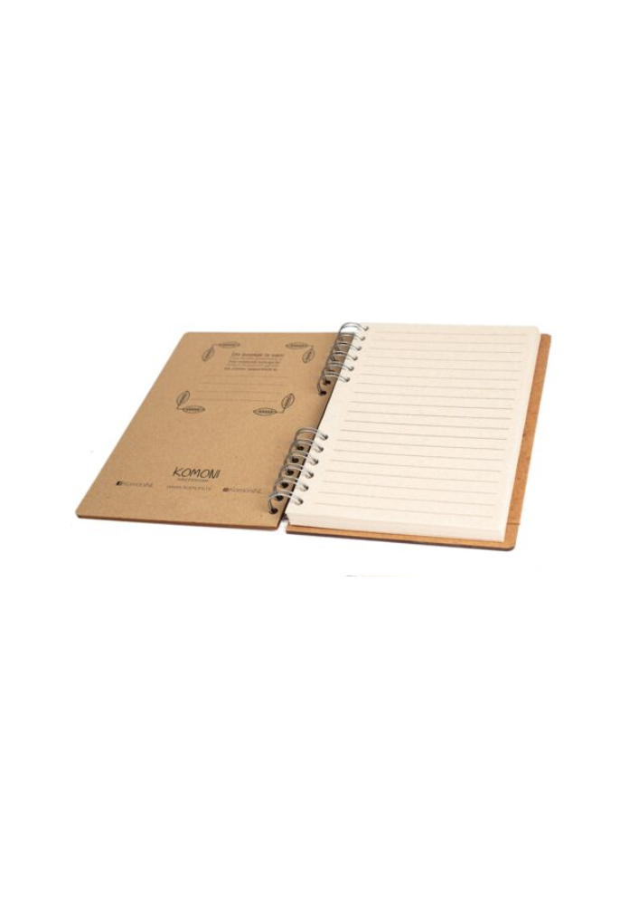 Duurzaam Houten Notitieboek – Komoni – Andy Westface – Fox – Little Fire – Vos – Gerecycled papier – Navulbaar