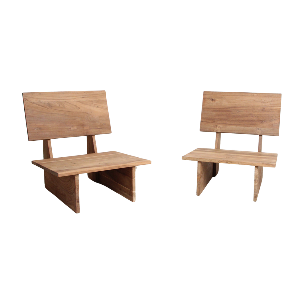 Thar teakhouten lounge stoel outdoor