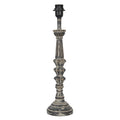 Lampenvoet Ø 12x51 cm Grijs Hout Lampvoet