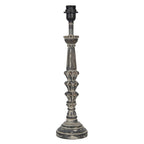 Lampenvoet Ø 12x51 cm Grijs Hout Lampvoet
