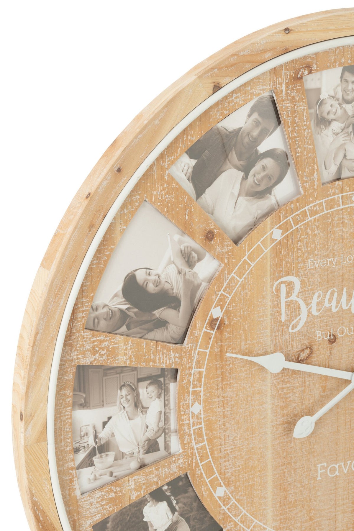 J-Line Wandklok Foto Beautiful Mdf Naturel