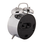 Wekker Analoog Ø 10x6x14 cm Zilverkleurig Metaal