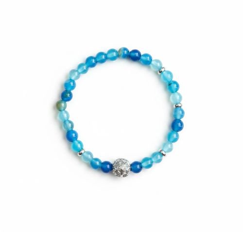 Dames armband Bandagaat met flower of life kraal