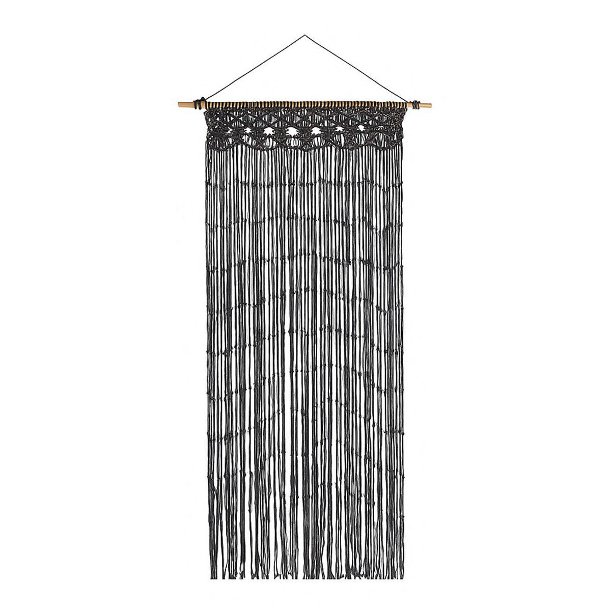 Deurgordijn Macramé antraciet 90 x 200cm
