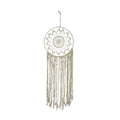 Stoffenhanger macramé 28x28x38cm creme