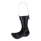 Kerstdecoratie beeld Kerstsok 23x2x28 cm beige metaal
