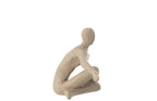 J-Line Beeld Open Arm Resin Beige