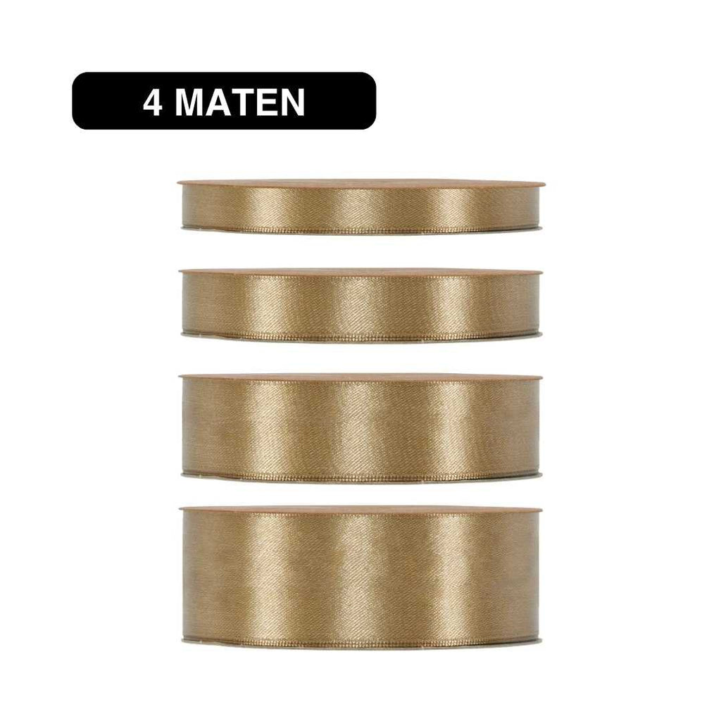 Satijn Lint Licht Bruin – 50m – / Double Satin Classic
