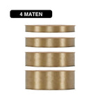 Satijn Lint Licht Bruin – 50m – / Double Satin Classic