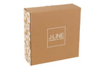 J-Line Set 6 Aperoschalen + Dienblad Bamboe Doos Keramiek Groen