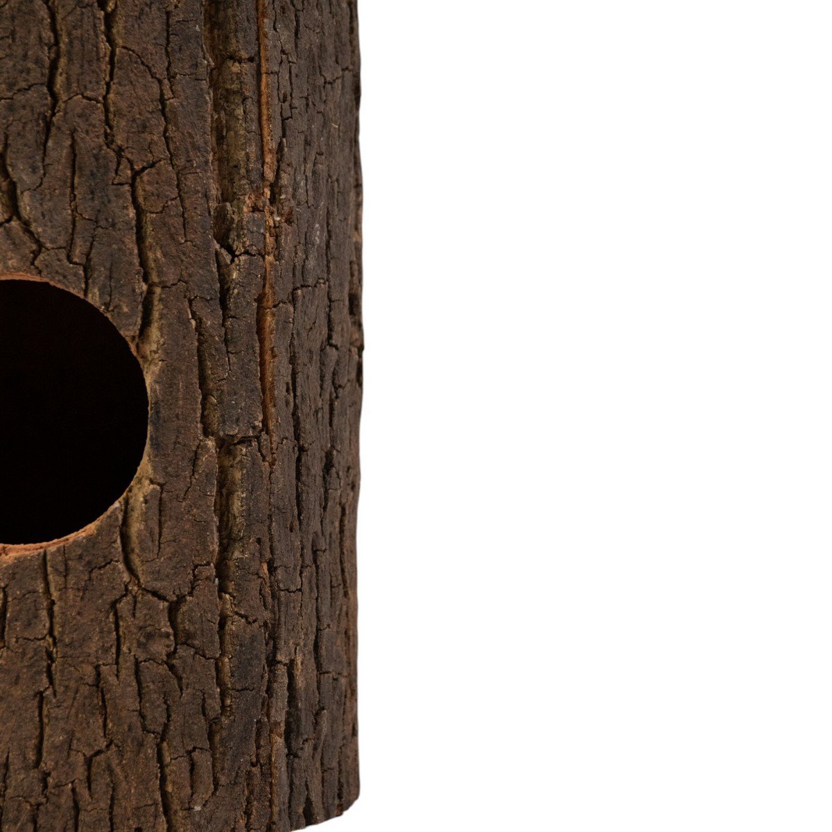 Vogelhuisje boomstam h20 d16cm