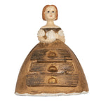 Decoratie Beeld Vrouw 16x11x20 cm Bruin Kunststof