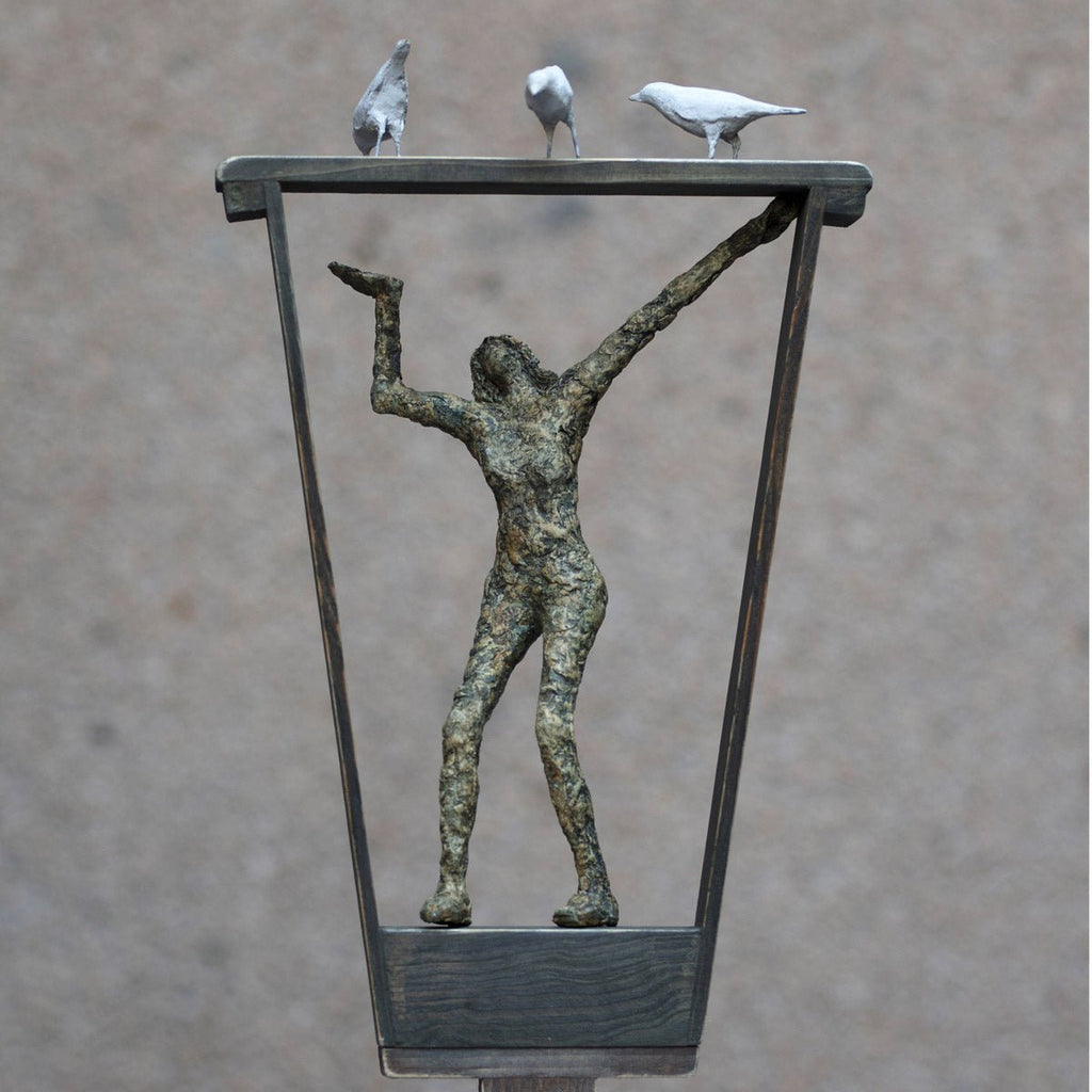 Papier-maché Sculptuur - 'Gezelschap'