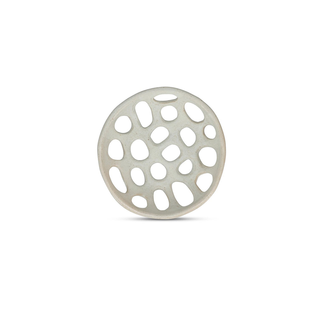 Decoratieve schaal 20,5xH4cm beige Nomad