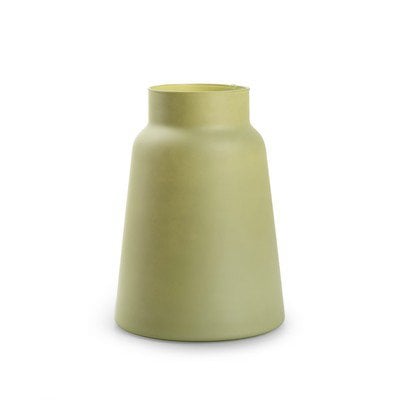 Eco vaas 'tommy' mat olijfgroen h23 d17 cm