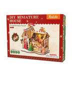 Robotime, Gingerbread House, DIY Miniatuurhuis, DG176, 23,5x17,5x22 cm