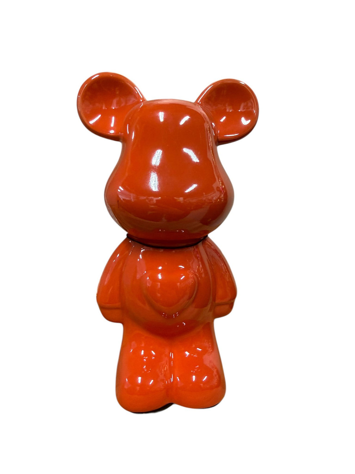 Keramieken beer 18cm oranje
