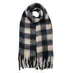 Wintersjaal Dames 39x200 cm Zwart Synthetisch