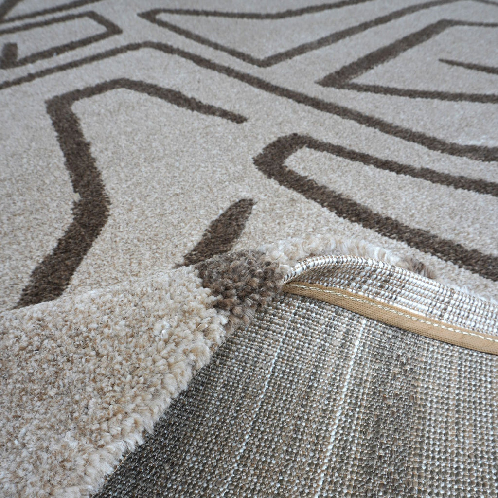 Vloerkleed Labyrint Beige - 240 x 340 cm
