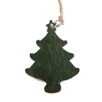 Kersthanger Kerstboom 3x1x5 cm Groen Kunststof