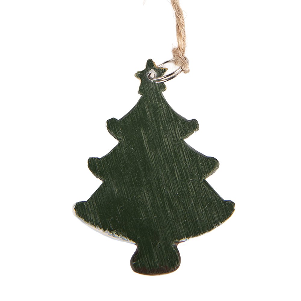 Kersthanger Kerstboom 3x1x5 cm Groen Kunststof