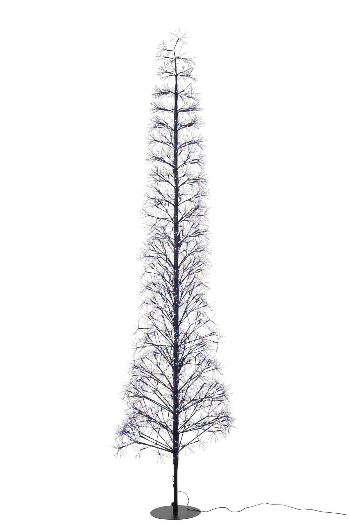 J-Line decoratie Boom Multicolor - ijzer - zwart - extra L - LED
