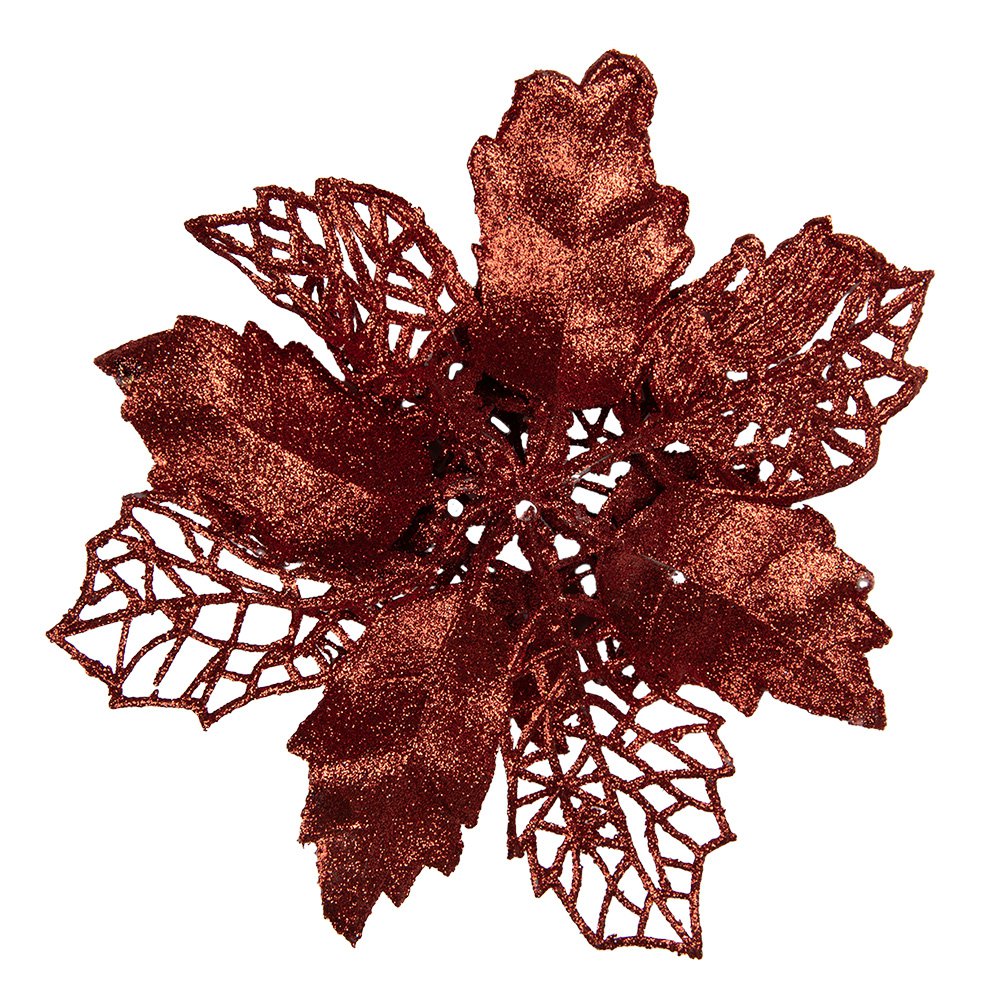 Kunstplant Kerstster Ø 22x5 cm Rood Kunststof