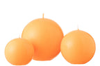 J-Line Kaars Bol Wax Fluo Oranje - 50 Uur