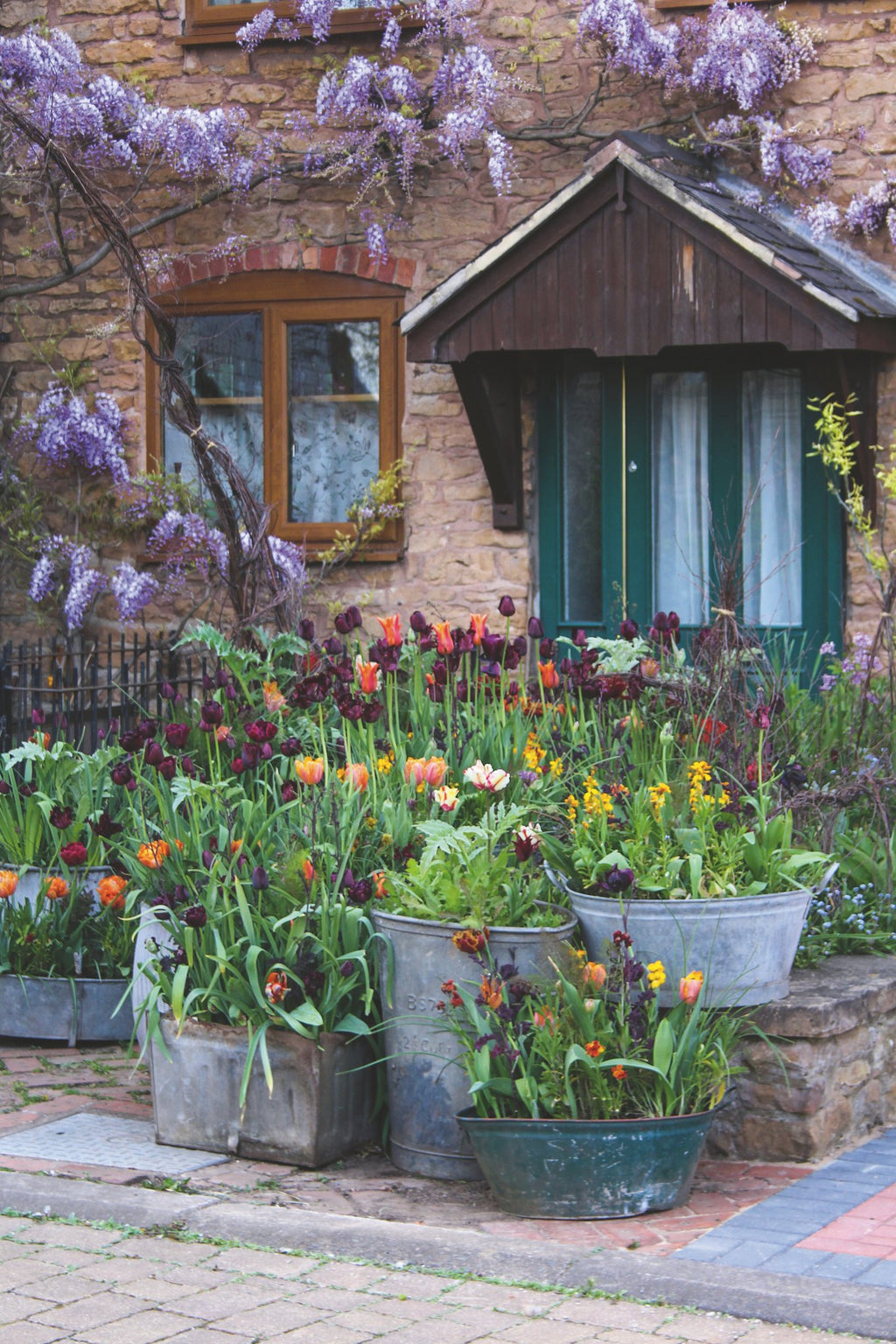 Bloemen in potten